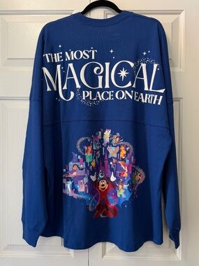 WDW Disney World The Most Magical Place On Earth Spirit Jersey Blue NEW